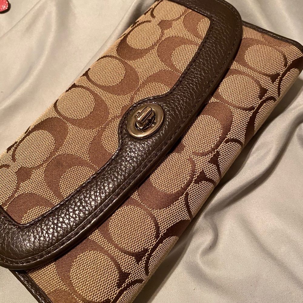 Tan Coach Wallet